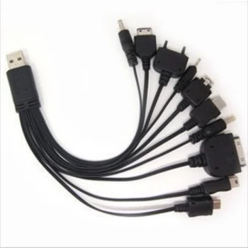 10 Porų 1/10 1, Micro USB Multi-įkroviklis, Usb Kabelis, skirtas mobiliojo Telefono Kabelį 