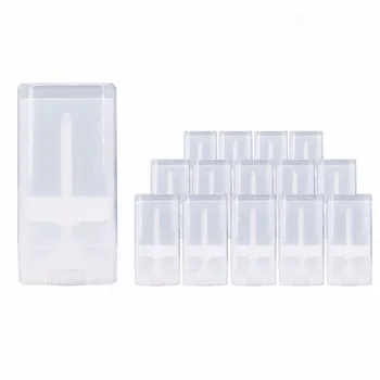 1000pcs 15g/15ml dezodorantas konteinerių lūpų balzamas vamzdis baltas ir aiškiai butas dezodorantas tuščias lūpų vamzdis