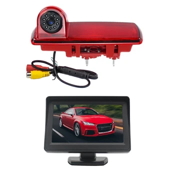170 laipsnių Atsarginės galinio vaizdo Kamera Stabdžių Žibintas & 4.3 Colių Monitorius skirtas Renault Trafic, Opel/Vaxhall Vivara Užsakymą 2014 m.