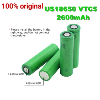 20Pieces 3.7 V, Voltų Įkraunama US18650 VTC5 2600mAh VTC5 18650 Baterijos Pakeitimas, 3,7 V 2600mAh 18650 Baterijas
