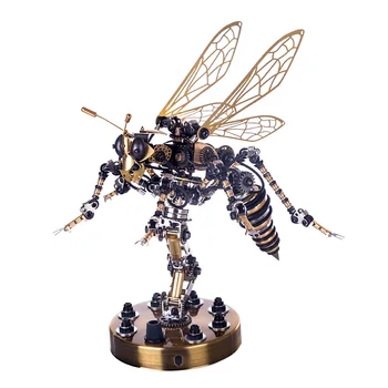 3D Mechaninė Wasp Surinkimas, Nerūdijančio Plieno, Vabzdžių Įspūdį Modelio Rinkinys 