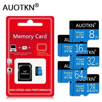 Atminties Kortelė TF, SD Flash Card 128 GB 64GB 256 GB Mini SD Micro Kortelės Class10 8GB 16GB 32GB U1 