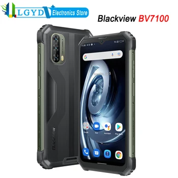 Blackview BV7100 Tvirtas Telefonas Pasaulinė Versija 6GB RAM 128 GB ROM Android 12 MTK Gel G85 Octa Core Daul 4G LTE, NFC Greitai Įkrauti