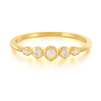 CANNER Opal Kristalų Žiedai Moterų, Mergaičių, 925 Sidabro Žiedas 2021 Tendencija Anillos Mujer Fine Jewelry Suporuoti Žiedai Urmu Minimalistinio