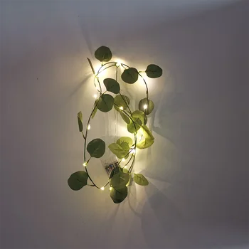 Girlianda Modeliavimas Lapų Šviesos Eilutės LED 3*AA Baterijos Lauke INS Stiliaus vidaus Ir Lauko Kalėdų Sodo Dekoratyvinės Šviesos