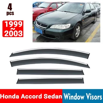 Honda Accord Sedanas, 1999-2003 M. Langą Skydeliai Lietaus Apsaugas, Langai, Lietaus Reflektoriai Markizės Shield Ventiliacijos Guard Atspalvį Dangčio Apdaila