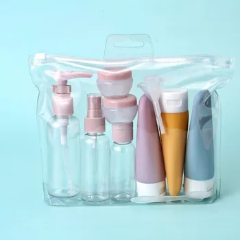 Kelionės Daugkartiniai Butelis Nustatyti Kosmetikos Losjonu Dažų Purškimo Šampūnas Essentials 