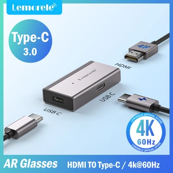 Lemorele HDMI, USB, C 4k 60Hz AR Akiniai Konverteris Adapteris, HDMI monitoriaus USB-C Nešiojamas Ekranas Žaidimų Konsolių Įvairius TV Boxe