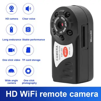 Mini Q7 Kamera 1080P Full HD Wifi DV DVR Belaidės, IP Kameros, Mini Vaizdo Kameros Diktofonas Infraraudonųjų spindulių Naktinio Matymo Mažos Kameros