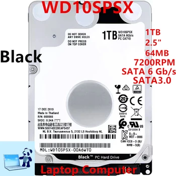 Naujas Originalus HDD WD Black 1tb talpos 2.5