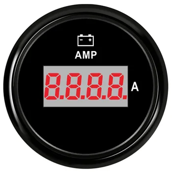 Nemokamas Pristatymas 52mm Skaitmeninis AMP Gabaritai Modifikuotų 0-150A Balta Amperas Metrų atsparus Vandeniui Dabartinės Metrų Ampermetrus su Perstūmimo 9-32vdc