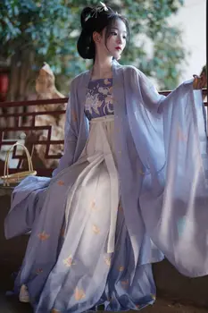 Senovės Kinų Hanfu Moterys, Karnavalas, Pasakų Cosplay Kostiumų Šokių Suknelė Temą Šalies Aprangą Hanfu Suknelė Moterų Plius Dydis XL