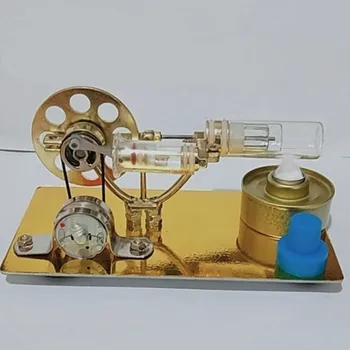 Stirlingo variklio modelis garo fizikos mokslo, technologijų, mokslo mažas gamybos mažų išradimas eksperimentinių automobilių žaislas