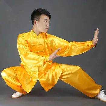 Tradicinis Kinų Chi Kung Fu Uniformas Vaikams Suaugusiųjų Satino Veiklos Šokio Kostiumai Rytą Gimnastika Wushu Kostiumas