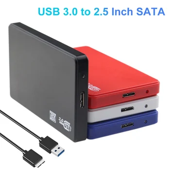 USB 3.0 2,5 Colių SATA HDD SSD Talpyklos Išorės Mobiliojo Kietojo disko Disko Dėžutė Paramos UASP už PS5 PC Nešiojamas Išmanųjį telefoną