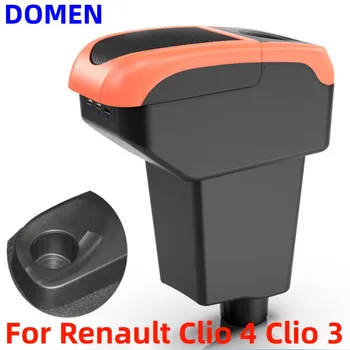 Už Renault Clio 4 Porankiu Lauke Renault Captur Clio 3 III IV Priedų Laikymo Dėžutė, USB Daugiafunkcį clio4 clio3 Porankiu dėžutę