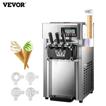 VEVOR Ledų Mašina 3 skonių Mini Minkštas Lentelės Viršuje Mažas Ice Cream Maker Komercinės Minkštas Tarnauti Maker