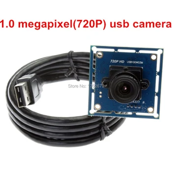 1.0 megapikselių 720P HD 6mm objektyvas, cmos OV9712 geriausias usb nemokama vairuotojo kamera, nešiojamas fotoaparatas