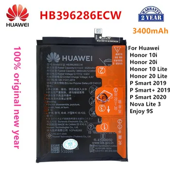 100% Originalus HB396286ECW 3400mAh Baterija Huawei Honor 10 Lite /20 Lite /10i /20i /P Smart 2019 M./ Garbės 20i /Mėgautis 9S .