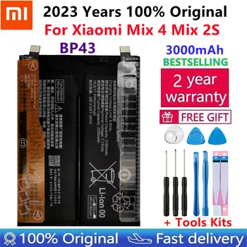 100% Originalus Nauji Aukštos Kokybės Xiao Mi BP43 2250x2mAh Bateriją Už Xiaomi Sumaišykite 4 Mix4 Mobiliojo Telefono Baterijas Bateria