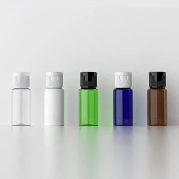 100vnt 15ml Mini Tuščių Plastikinių Kosmetika Taros Butelis su Flip top cap,Travel size losjonas butelius Skysčio,aliejaus šampūnas