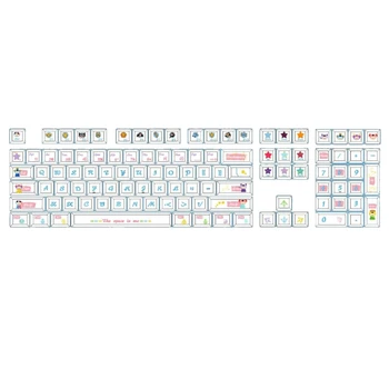 108PCS Keycaps XDA Keycap Nustatyti DyeSubbed Žaidimų Mechaninė Klaviatūra