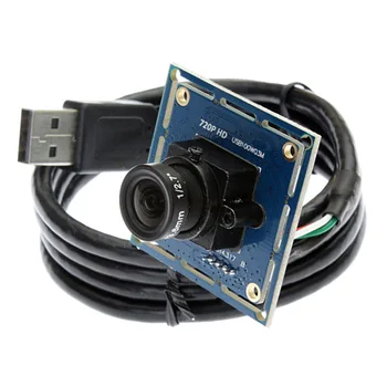2,8 mm objektyvas HD MJPEG 30 kadrų per sekundę 1MP 720P Wide Angle MINI VAIZDO Endoskopą CMOS OV9712 USB Kameros modulį, skirtą 