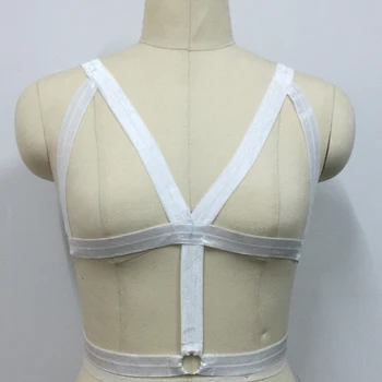 2016 baltos seksualus moteriškas apatinis trikotažas, Gotikiniai Harajuku kūno pakinktai moterų nelaisvėje apatinis trikotažas nelaisvėje panaudoti pastelinių goth kūno pakinktai