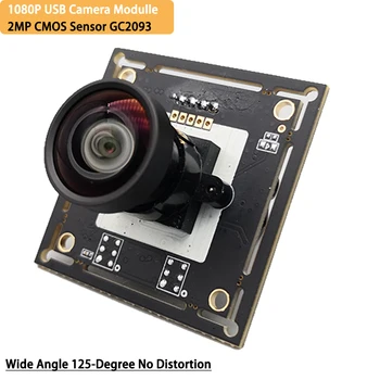 2MP 1080P CMOS Jutiklis GC2093 1920*1080 60fps USB Kameros Modulis Plataus Kampo 125 Laipsnių be Iškraipymų Pramonės Vaizdo Kamera