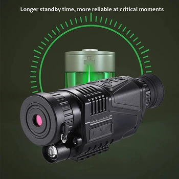 5X40 Infraraudonųjų SPINDULIŲ 400M Skaitmeninis Naktinio Matymo Monokuliariniai Skautų Video DVR Kamera Lauko Saugus Medžioklė