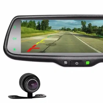 7.3 colių led veidrodis touch screen automobilių stebėti automobilių parkavimo sistemos, automobilių kameros