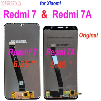 AAA+ LCD Xiaomi Redmi 7 Redmi 7A LCD Ekranas Jutiklinis Ekranas skaitmeninis keitiklis Asamblėjos Pakeitimas su Rėmu Xiaomi Redmi LCD 7