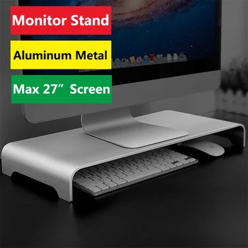 Aliuminio Lydinys Stebėti Stovi Kompiuteris Stove Universaliųjų Metalo Stovas Bazės iki 27 colių Ekranai PC/Laptop/MacBook