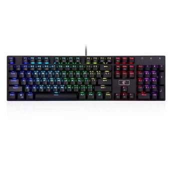 Aukštos kokybės 104 Klavišai custom RGB apšvietimu žaidėjus led laidinio žaidimų mechaninė klaviatūra