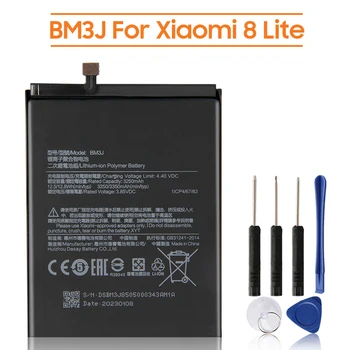 Bateriją BM3J Už Xiaomi 8 Lite MI8 Lite Įkrovimo Telefono Baterija 3350mAh