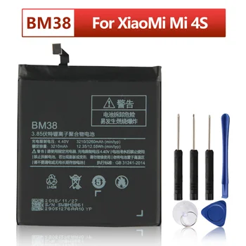 BM38 Bateriją Už Xiaomi Mi 4S M4s BM38 Telefono Baterija 3260mAh