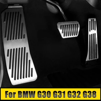 BMW 5 6 Serijos G30 G31 G38 GT G32 2018-2022 2023 Aliuminio Automobilių Kojoms Akceleratoriaus Pedalą Stabdžių Pedalai Padengti Apdaila Atveju Pagalvėlės