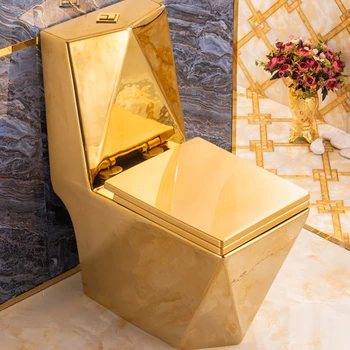 Europos Stiliaus Auksinio Tualeto Viešbučio Club Golden Tualetas Spalva Meno Kūrybos Sanitarinės Keramikos Dirbiniai