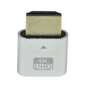 HDMI Suderinamus 4K Manekeno Kištukas su LED Šviesos Grafika Kortelės, KOMPIUTERIO Priedai,Stalinis/Nešiojamas Vistual vaizdo Adapteriu B
