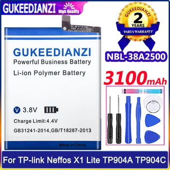 Hihg Kokybės Baterija NBL-38A2500 Už TP-link Neffos X1 Lite TP904A TP904C Batterie 3100mAh Išmaniųjų Telefonų High capacity Baterija