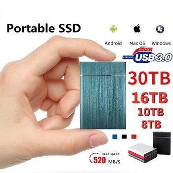 Išorinį Kietąjį Diską, USB 3.1 Tipas-C 500gb SSD 1tb talpos 2TB 4TB 