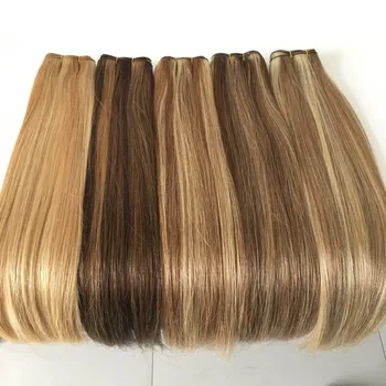 Išryškinti Ryšulių Honey Blond, Aukso Mocha Brown Ombre Tiesūs Plaukai Platinum Blondinė 1 2 3 Ryšulius, Kaštonų Rudos Plaukų Pratęsimo