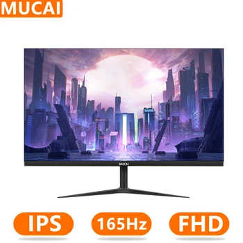 MUCAI 27 Colių PC IPS Monitorius 144Hz LCD Ekranas HD 165Hz Stalinis Žaidimų Kompiuteris, Ekranas Plokščias HDMI suderinamus/DP
