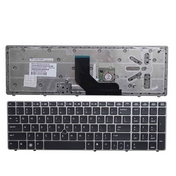 MUMS sidabro Naujas lietuvių nešiojamojo kompiuterio klaviatūra HP EliteBook 8560p 8570P 8560B 6560b 6565b Su ištiestu lazdos