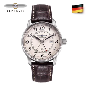 Originalus Zeppelin vokietijos Žiūrėti Vyrams, Verslo Kvarco Žiūrėti Paprasta Nišą Šviesos Prabangių Laikrodžių Odos vyriški Žiūrėti Mada Sporto