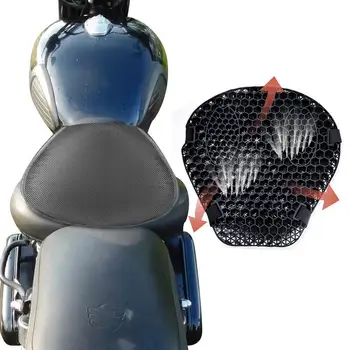 Oro srautas Sėdynės Padengti Motociklo 3D Korio Šoko Sėdynės Kvėpuojantis Sėdynės aušimo pagalvės Slėgio ribojimo Ride Motociklas