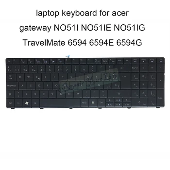Pakeisti klaviatūras Acer vartai NO51I E NO51IG TravelMate 6594 E 6594G SP ispanijos juoda MP 09Q26E0 93 be rėmelio KB geriausias