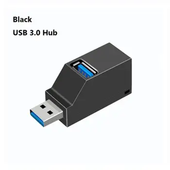 RYRA Mini 3 jungtys USB 2.0 Koncentratoriaus, Didelės Spartos Duomenų Perdavimo Splitter Lauke Adapteris, Skirtas Pc Nešiojamas Usb Šakotuvą, Kompiuterių Priedai Usb Hub