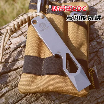 Tacray EDC titano lydinio daugiafunkcinis laužtuvas nešiojamas kišenėje įrankis paslėptas saugojimo atsuktuvas Dovanų Kolekciją Pagalbos