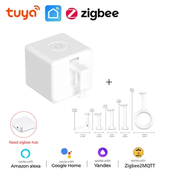 Tuya Smart Zigbee Fingerbot Plius Jutiklinio Jungiklio Mygtukas Mygtukas Smart Gyvenimo APP Kontrolės Dirba su ZigBee Hub Alexa 